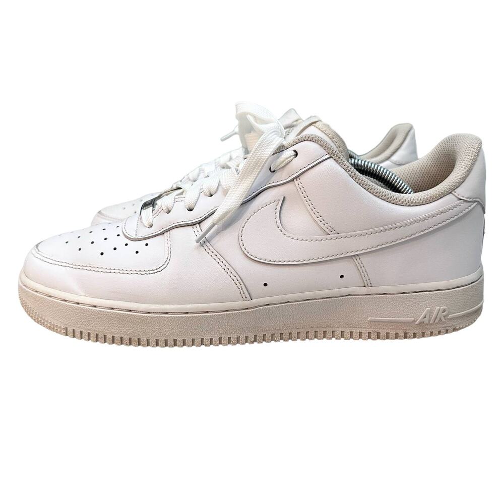 Refurbished Nike Air Force One AF1 '07 Men's Leather All Whites Size 11.5